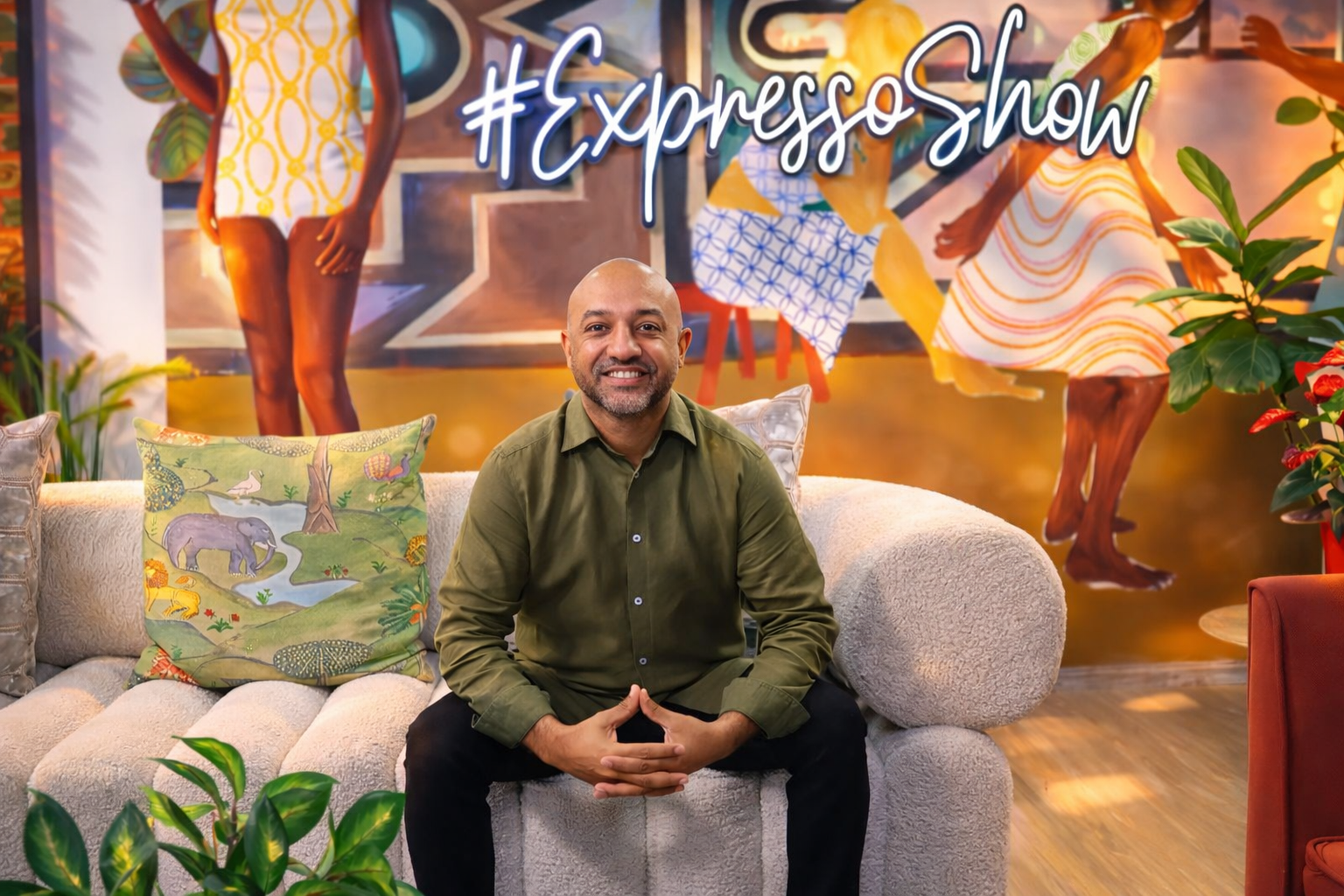 Redaa during a televised wellness feature