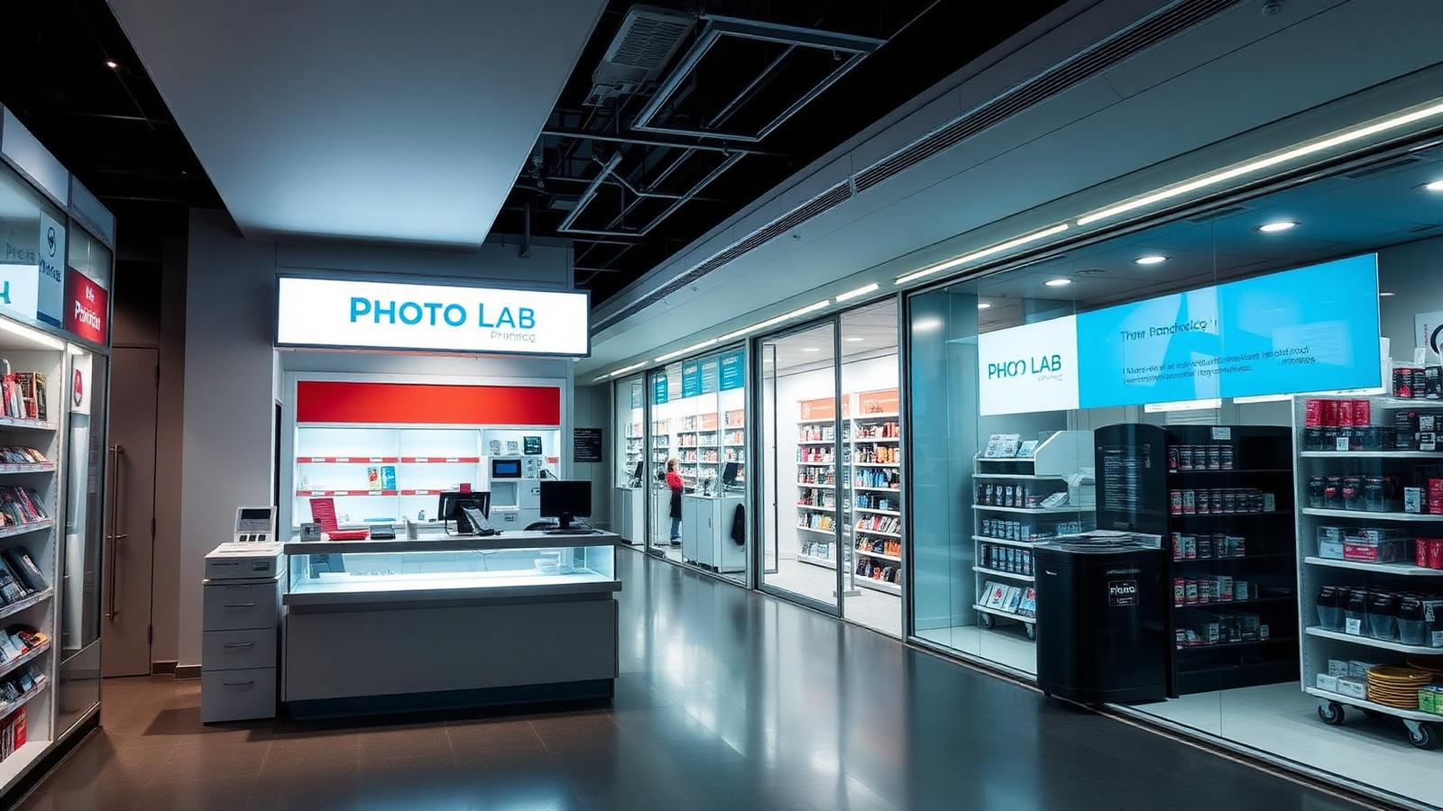 Creative Photo Lab counter inside Reddam Pharmacy